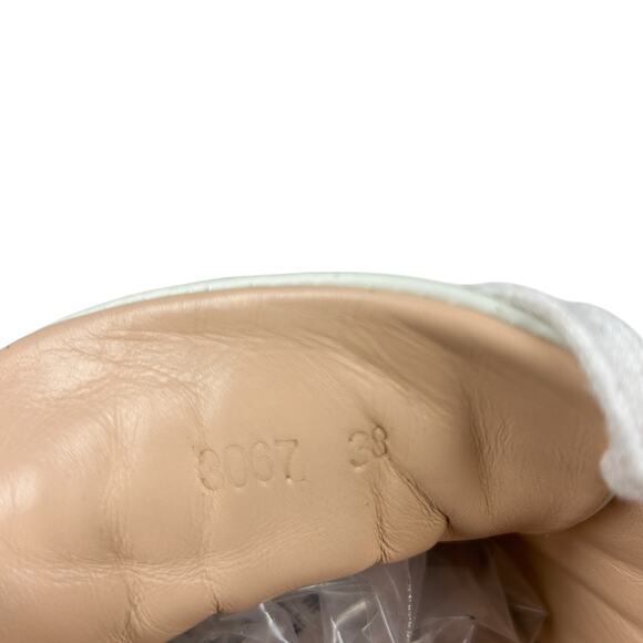 Gucci Rainbow Metallic Multi Colored Stripe Leather Lace Up Ace Sneaker 8 - Picture 8 of 9